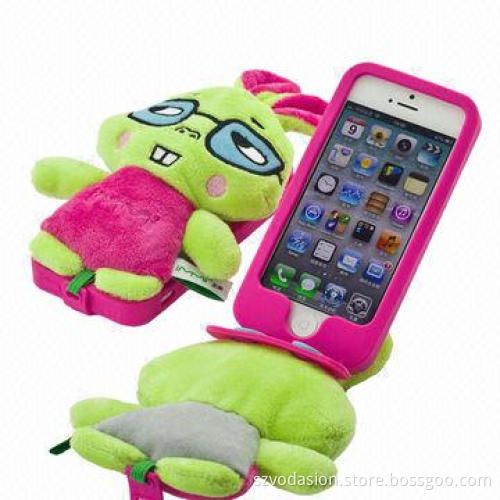 Unique super rabbit plush case for iPhone 5, made of super soft plush